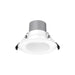 Lotus LED Lights 4 Inch Round Commercial White Wattage/CCT Selectable 6W/8W/10W/12W/16W 2700K/3000K/3500K/4000K/5000K 120-347V 0-10V Air-Tight 80 CRI (DL254-4-16W-M-A5C5)