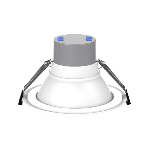 Lotus LED Lights 6 Inch Round Commercial White Wattage/CCT Selectable 12W/16W/22W/26W/30W 2700K/3000K/3500K/4000K/5000K 120-347V 0-10V Air-Tight 80 CRI (DL254-6-30W-M-A5C5-HO)
