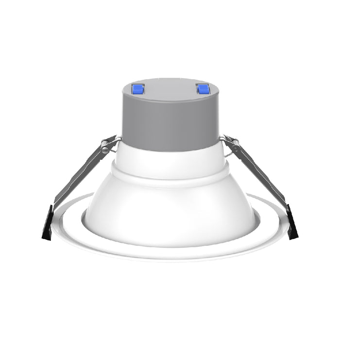 Lotus LED Lights 6 Inch Round Commercial White Wattage/CCT Selectable 12W/16W/22W/26W/30W 2700K/3000K/3500K/4000K/5000K 120-347V 0-10V Air-Tight 80 CRI (DL254-6-30W-M-A5C5-HO)