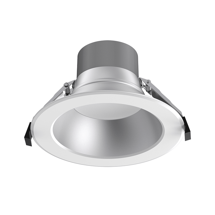 Lotus LED Lights 6 Inch Round Commercial Alzak Wattage/CCT Selectable 12W/16W/22W/26W/30W 2700K/3000K/3500K/4000K/5000K 120-347V 0-10V Air-Tight 80 CRI (DL254-6-30W-M-A5C5-HO-AZ)
