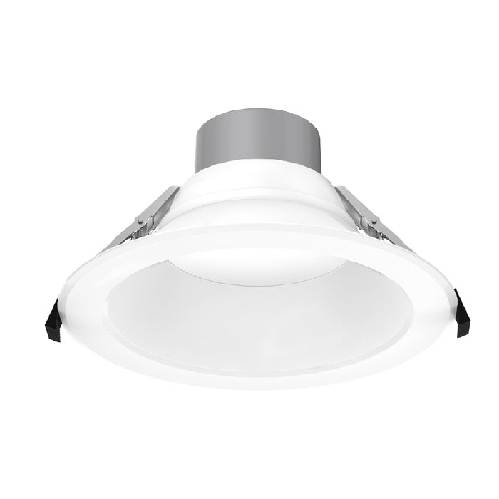 Lotus LED Lights 8 Inch Round Commercial White Wattage/CCT Selectable 16W/22W/26W/30W/35W 2700K/3000K/3500K/4000K/5000K 120-347V 0-10V Air-Tight 80 CRI (DL254-8-35W-M-A5C5-HO)