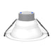 Lotus LED Lights 8 Inch Round Commercial White Wattage/CCT Selectable 16W/22W/26W/30W/35W 2700K/3000K/3500K/4000K/5000K 120-347V 0-10V Air-Tight 80 CRI (DL254-8-35W-M-A5C5-HO)