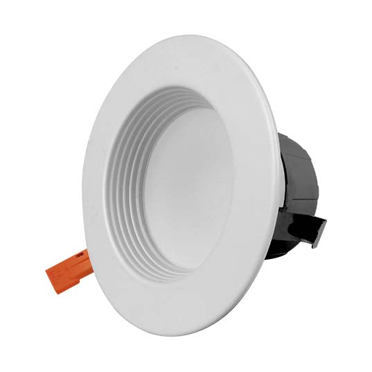 NICOR 3 Inch Recessed LED Downlight CCT Selectable 2700K/3000K/3500K/4000K/5000K 120V 90 CRI White Baffle (DLR32120S9WHBF)