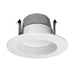 NICOR 3 Inch Recessed LED Downlight CCT Selectable 2700K/3000K/3500K/4000K/5000K 120V 90 CRI White Baffle (DLR32120S9WHBF)
