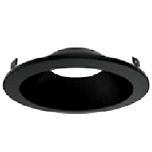 Litetronics 8 Inch LED Downlight Round Trim Ring Matte Black (DLRATR8MB)