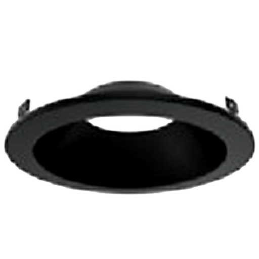 Litetronics 4 Inch LED Downlight Round Trim Ring Matte Black (DLRATR4MB)