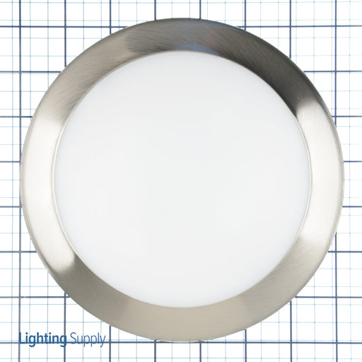 Westgate Manufacturing LED Round Disk Light 15W 950~1000Lm Multi Color Temperature UL And Energy Star Brushed Nickel (DLS6-MCT-BN)