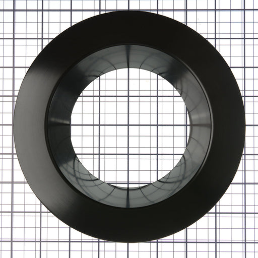 RAB Color Trim For CRLEDFA 6 Inch Black Smooth (DLTRIM/CRLEDFA6R-BS)