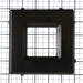 RAB Color Trim For Square Wafer 4 Inch Black Baffle (DLTRIM/WFRL4S-BB)