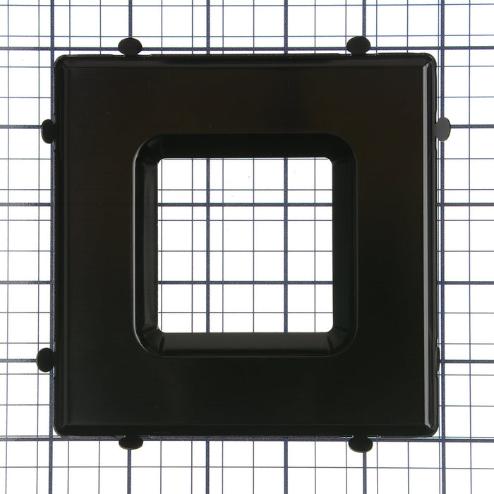 RAB Color Trim For Square Wafer 4 Inch Black Baffle (DLTRIM/WFRL4S-BB)