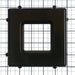 RAB Color Trim For Square Wafer 4 Inch Black Baffle (DLTRIM/WFRL4S-BB)