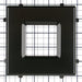 RAB Color Trim For Square Wafer 4 Inch Black Smooth (DLTRIM/WFRL4S-BS)