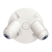 Dual-Lite EVODW Die-Cast Outdoor LED Remote Double Head White Finish (93041098)
