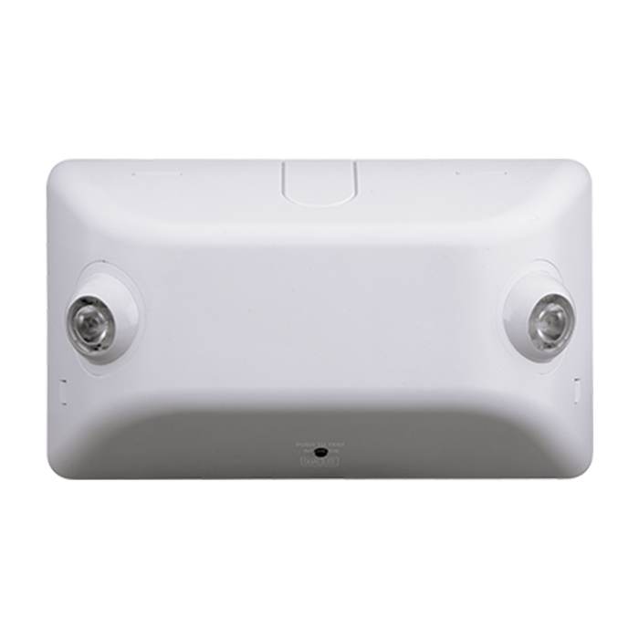 Dual-Lite EV2DI LED Emergency Light 1W LED Heads High Impact UL Flame Rated Thermoplastic White Finish Spectron Self-Test/Self-Diagnostics (93036778)