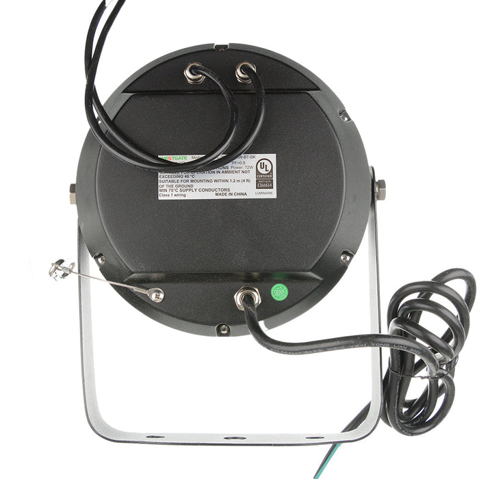 Westgate Manufacturing DMX 512 Compatible RGBW Series LED Round Flood Light 72W Black (DMX-FL-72W-RGBW-BT-BK)