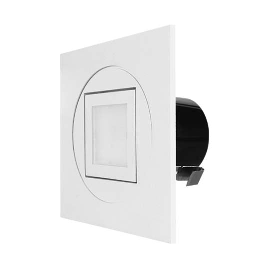 NICOR 4 Inch White Square Recessed LED Downlight CCT Selectable 2700K/3000K/3500K/4000K/5000K 93 CRI 120V White (DQR4MA2120S9WH)