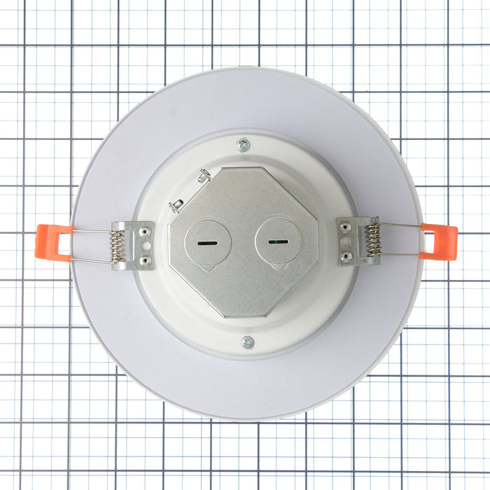 TCP 14W 6 Inch Beveled Snap-In Downlight CCT Selectable 2700K/3000K/3500K 1100Lm 100 Degree Beam Angle 80 CRI Dimmable (DR6BLBVCCT1)
