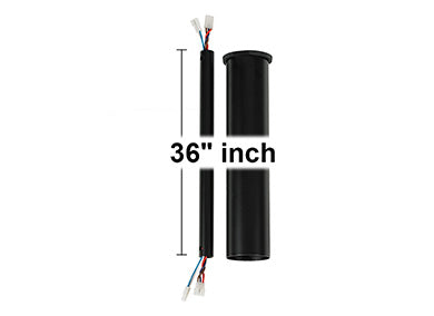 Generation Lighting 36 Inch Minimalist Downrod In Matte Black (DRM36BK)