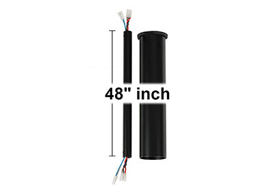 Generation Lighting 48 Inch Minimalist Downrod In Matte Black (DRM48BK)