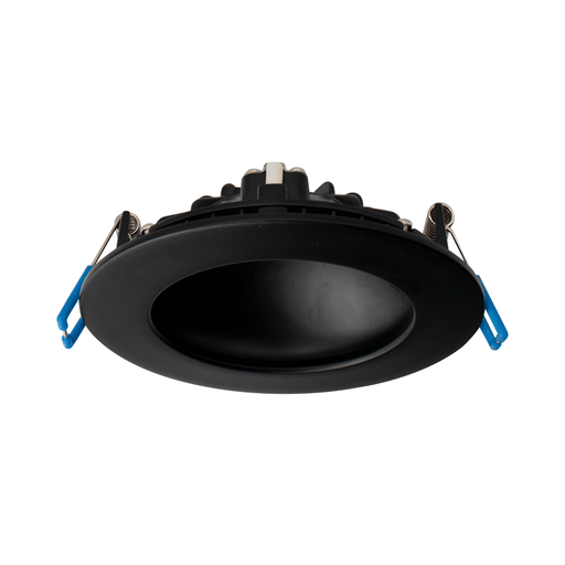 Lotus LED Lights 4 Inch Round Indirect Slim Recessed LED 12W CCT Selectable 2700K/3000K/3500K/4000K/5000K Black Type IC (DS-LED-4-S12W-5CCT-BK)