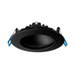 Lotus LED Lights 4 Inch Round Indirect Slim Recessed LED 12W CCT Selectable 2700K/3000K/3500K/4000K/5000K Black Type IC (DS-LED-4-S12W-5CCT-BK)