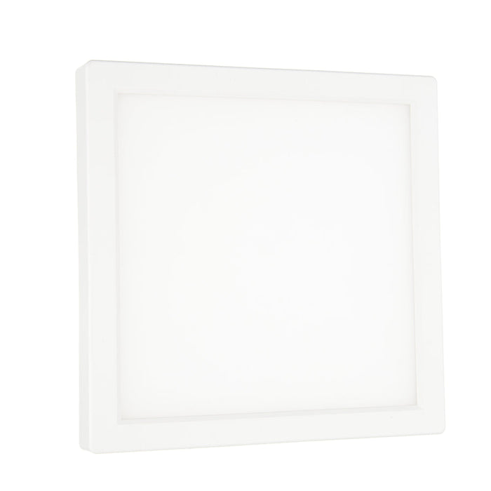 NICOR DSE 6-Inch 15.6W White Square LED Surface Mount Downlight CCT Selectable 2700K/3000K/3500K/4000K/5000K 120V (DSE63120SSQWH)