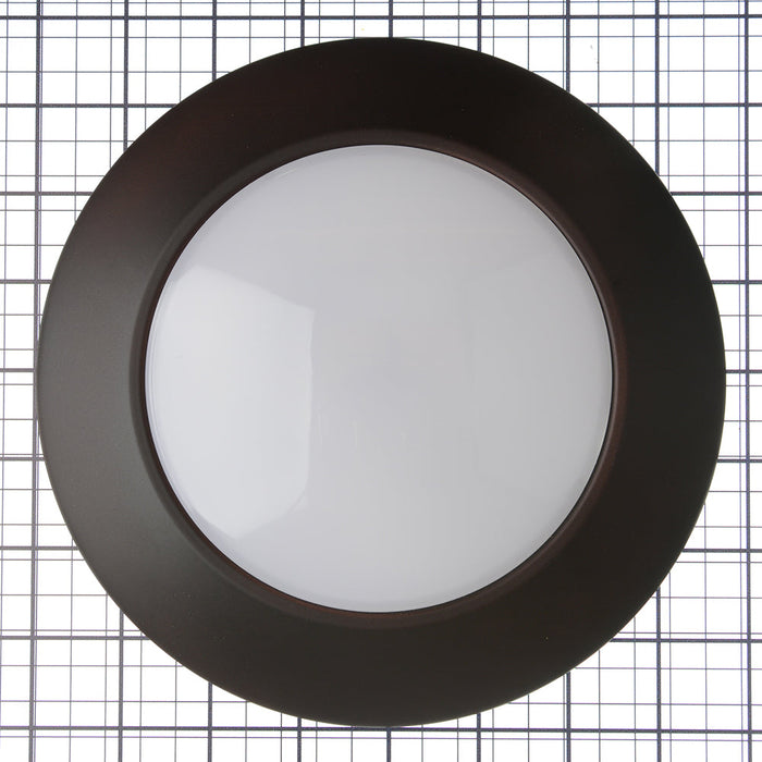RAB Economy Disk 6 Inch 16W 90 CRI Round 3000K 950Lm 120V Smooth Bronze (DSK34-6R16930120BRS)