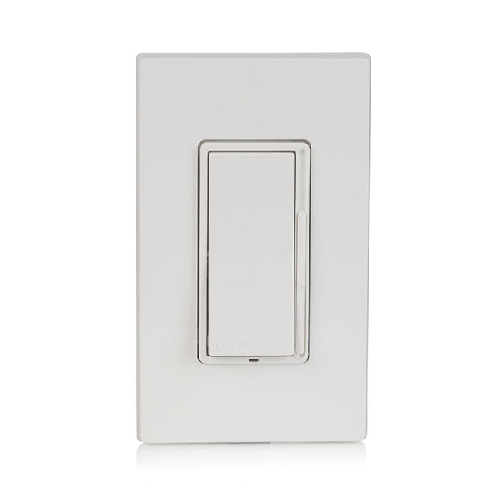 Leviton Decora Slide Dimmer Switch For Dimmable LED/CFL And Incandescent Lighting White (DSL01-1LW)