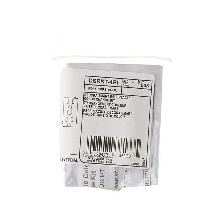 Leviton Decora Smart Receptacle Color Change Ivory (DSRKT-1PI)