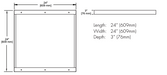 TCP Surface Mount Kit For Direct Troffer 2x2 DTF (DTSK2)