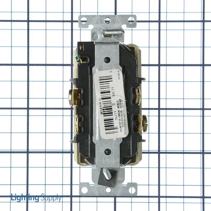 Leviton Decora Plus Isolated Ground Duplex Receptacle Outlet Heavy-Duty Hospital Grade Tamper-Resistant Smooth Face 20 Amp 125V Ivory (DT830-IGI)