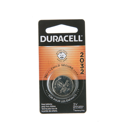 Duracell Procell Lithium Coin Cell Battery CR2032 3V 265mAh 5-Pack (PC2032)