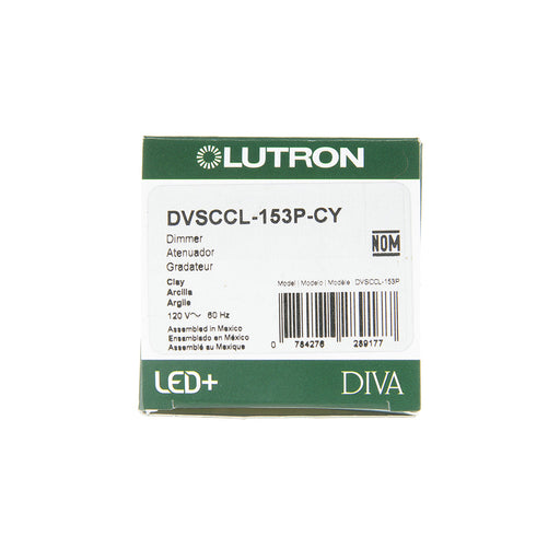 Lutron Diva LED+ Dimmer 150W Single Pole/3-Way Clay (DVSCCL-153P-CY)