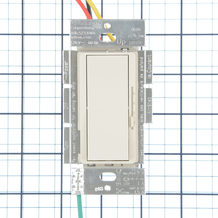 Lutron Diva (Gloss) 1.5A Single Pole 3-Speed Quite Fan/Light Control Truffle (DVSCFSQ-LF-TF)