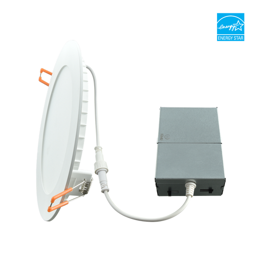 EIKO DWR6-PS16-8FCCT-D-WH LED Downlight Wafer Remote Driver 6 Inch Wattage/CCT Selectable 16W/10W/8W 2700K/3000K/3500K/4000K/5000K 80 CRI 120V Triac Dimming (15385)