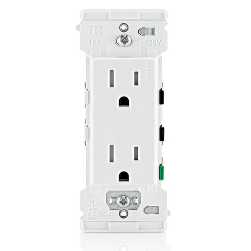 Leviton Decora Edge Tamper-Resistant Duplex Outlet 15A 125V White (E5325-W)
