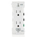 Leviton Decora Edge Tamper-Resistant Duplex Outlet 15A 125V White (E5325-W)