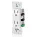 Leviton Decora Edge Tamper-Resistant Duplex Outlet 15A 125V White (E5325-W)
