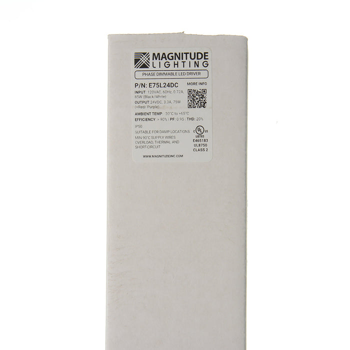 Magnitude Lighting E-Series Constant Voltage Phase-Cut Dimmable LED Driver UL Listed 75W 120Vac 24Vdc NEMA 3R (E75L24DC)