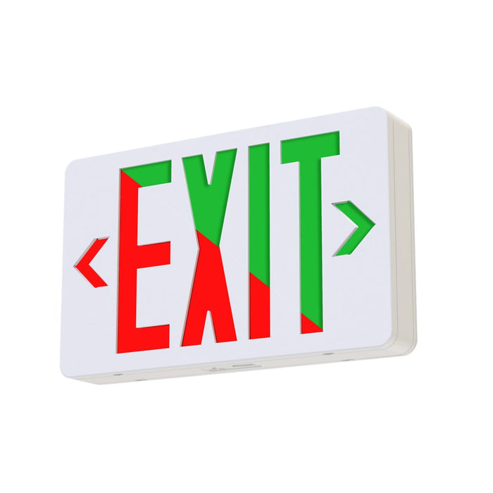 Philips VESWEM Chloride Value Plus LED Exit Sign Selectable Red/Green Single/Double Emergency White Housing (#912401593074)