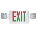 Litetronics LED Exit Sign Combination Light Unit Red-Green With [2] Square 1.2W Lamps 120-277V (EXCLURG2SQ)