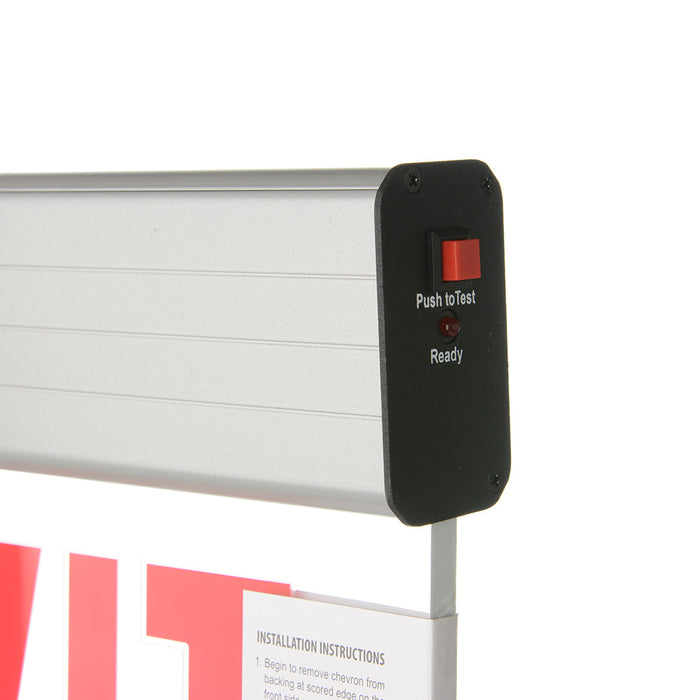 Lithonia Surface Mount LED Edge-Lit Single Face Red Emergency (EDG 1 R EL M6)