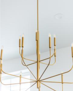 Generation Lighting Brianna Large Two-Tier Chandelier Burnished Brass Finish (EC10015BBS)