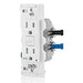 Leviton Lever Edge 15A 125V Self-Test Tamper-Resistant/Weather-Resistant GFCI White (EGFW1-KW)
