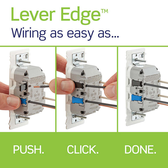Leviton Lever Edge 15A 125V Self-Test Tamper-Resistant GFCI White (EGFT1-W)