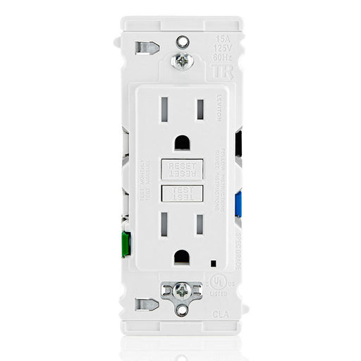 Leviton Lever Edge 15A 125V Self-Test Tamper-Resistant GFCI White (EGFT1-W)