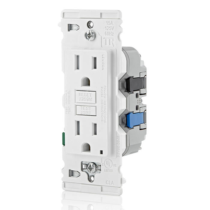 Leviton Lever Edge 15A 125V Self-Test Tamper-Resistant GFCI White (EGFT1-W)