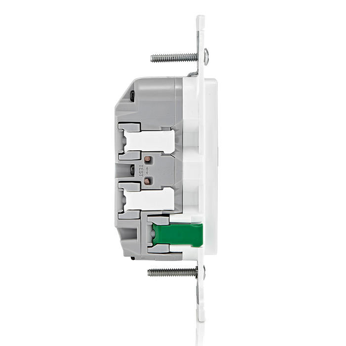 Leviton Lever Edge 15A 125V Self-Test Tamper-Resistant GFCI White (EGFT1-W)