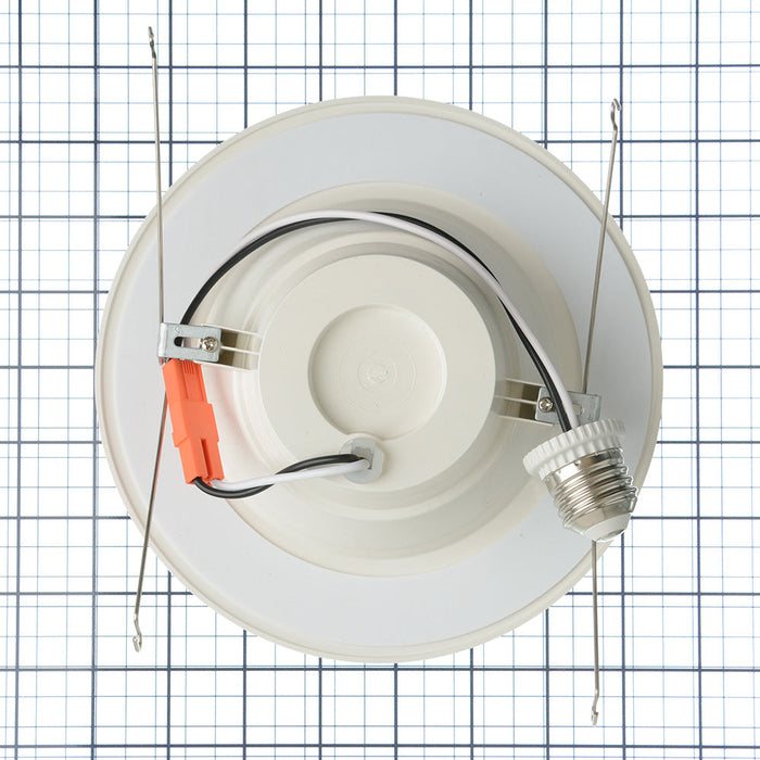 EIKO RDR6-75-11W-830-120DT-WH-B Residential Downlight Retrofit 6 Inch 750Lm 11W 80 CRI 3000 CCT 120V White Trim With Baffle (11201)