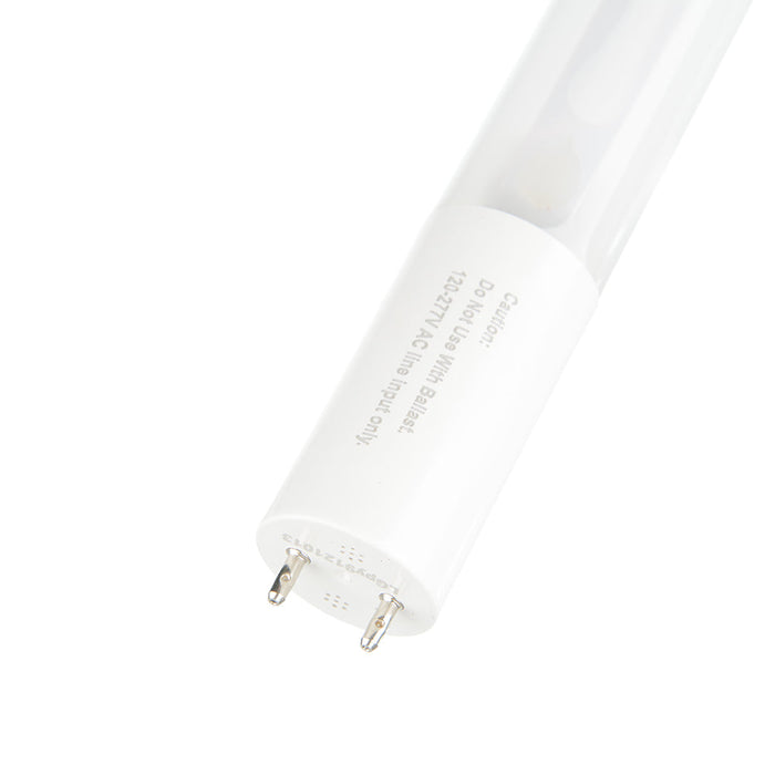 EIKO L15WT8/48/BSDG/850 15W 2200Lm LED T8 4 Foot Type B Single And Double End Glass 80 CRI 5000K 120-277V (12958)